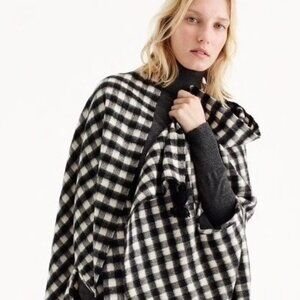 J. Crew plaid poncho